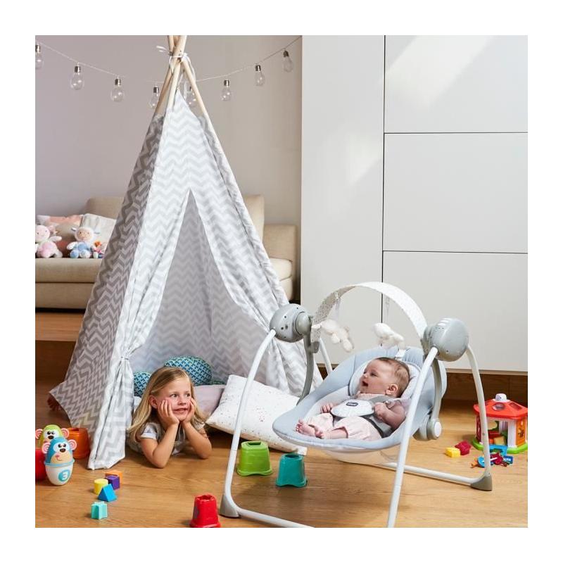 Balancelle Relax and Play CHICCO - Gris - Balancement automatique