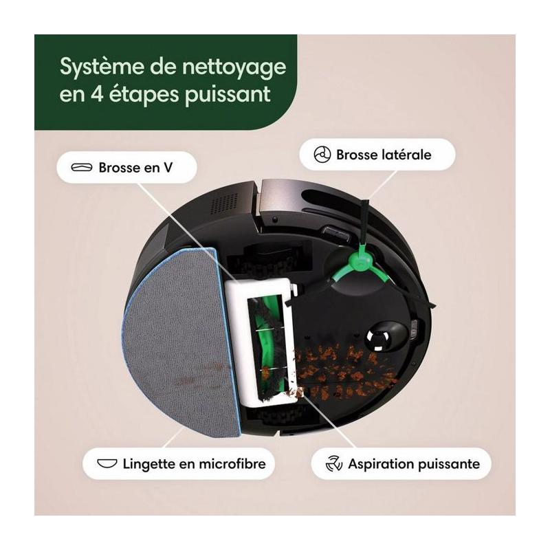 Aspirateur Robot iRobot Roomba Combo 2 Essential - Autovidage et Reprise - 2-en-1 ?