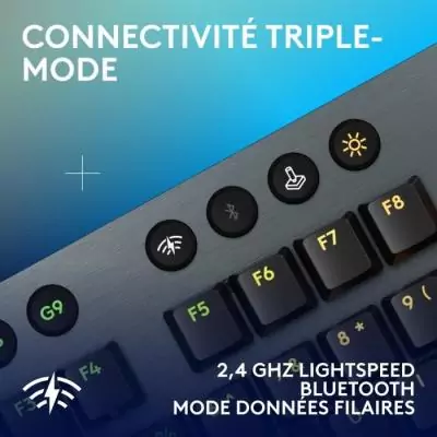 Clavier gamer sans fil Logitech G915 X - Switch tactile - Noir