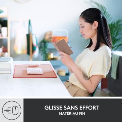 Tapis de souris Logitech - Desk Mat Studio Série Rose - Étendu