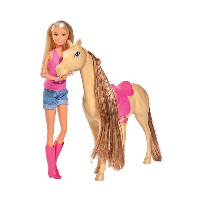 Steffi Love - Ensemble Cheval et Cavalière, Accessoires Inclus