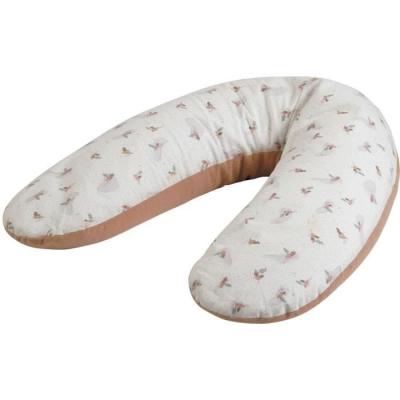 Coussin de maternité TINEO rose en éponge microfibre