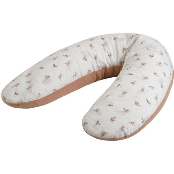 Coussin de maternité TINEO éponge microfibre Rose
