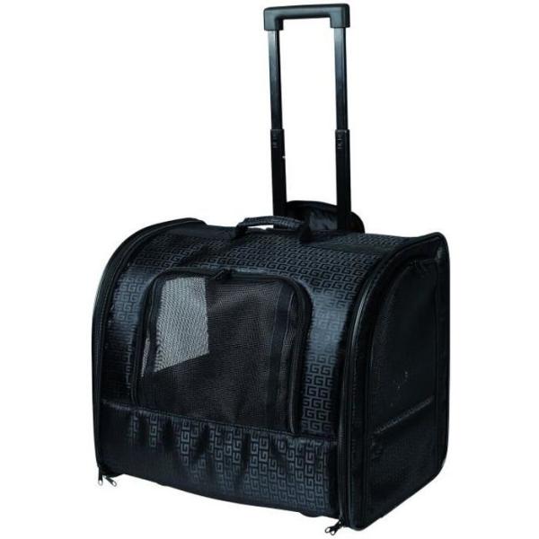 TRIXIE Sac a roulettes pour chat et chien - Noir - 45 × 41 × 31 cm