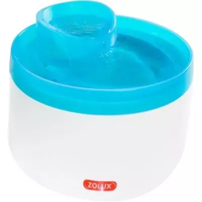 Fontaine à eau Zolux pour chats et chiens - 2 litres - Avec cartouche filtrante
