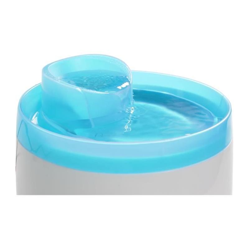Fontaine à eau Zolux pour chats et chiens - 2 litres - Avec cartouche filtrante