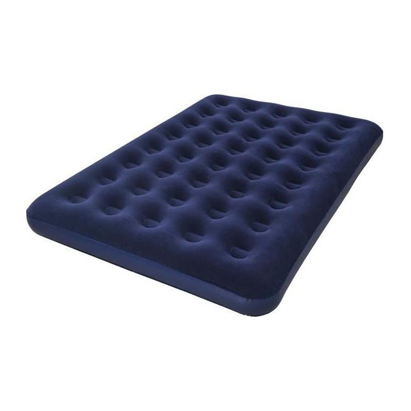 Matelas gonflable double Horizon avec pompe électrique et sac - Bleu