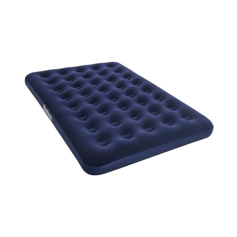Matelas gonflable double Horizon avec pompe électrique et sac - Bleu