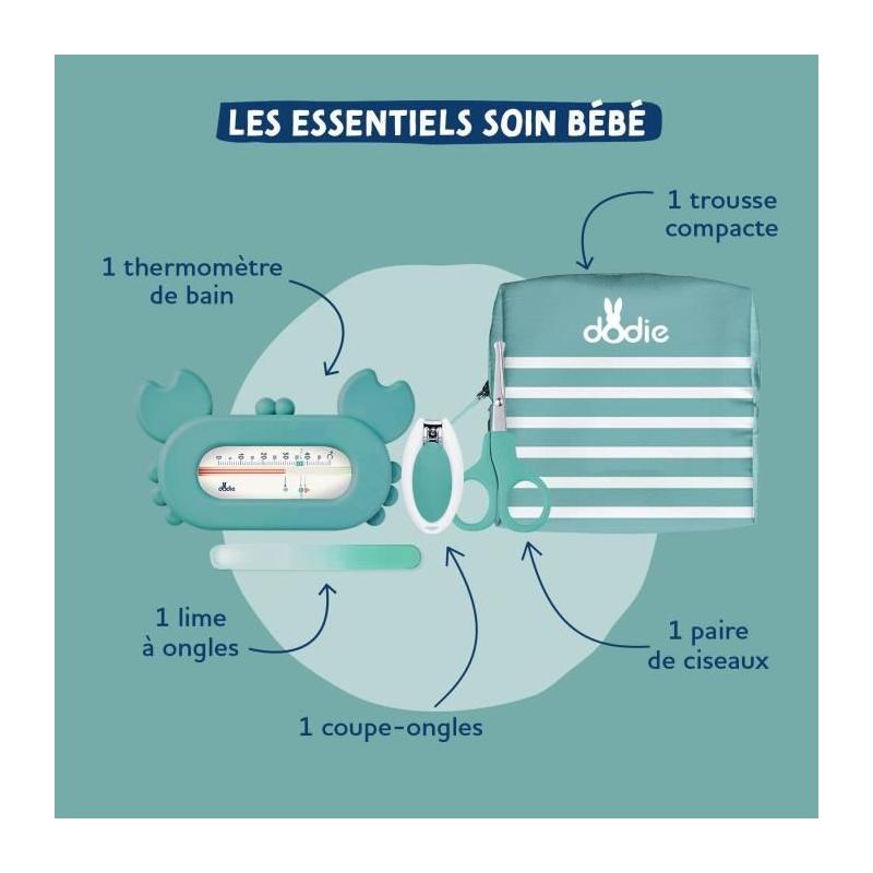 Trousse de soin Dodie Les Essentiels Bleu - Coffret d'allaitement