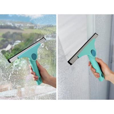 Raclette vitres 2-en-1 LEIFHEIT M Pro Reach - 28 cm - Turquoise