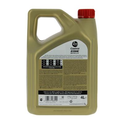 Huile moteur CASTROL EDGE 0W-20 LL IV - 4L - Performances exceptionnelles