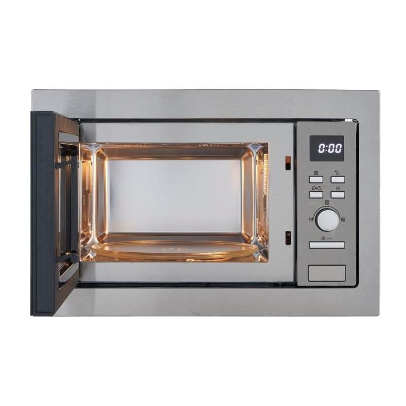 Micro-ondes grill encastrable 25L Continental Edison - Argent