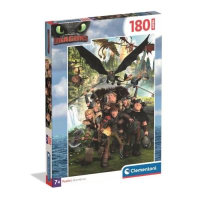 Puzzle CLEMENTONI Super Dragons - 180 pièces