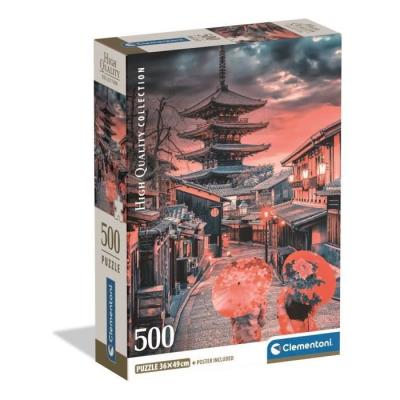 Puzzle CLEMENTONI - Compact 500 pièces - Soirée à Kyoto