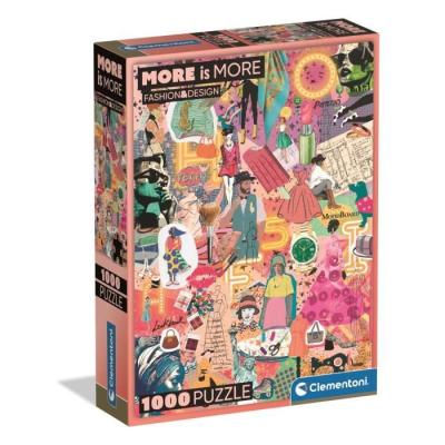 Puzzle CLEMENTONI Compact 1000 pièces - Plus c'est mieux - Mode & Design