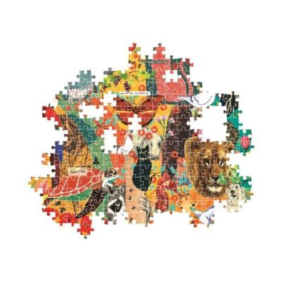 CLEMENTONI - Puzzle Compact 1000 pièces Animaux & Botanique
