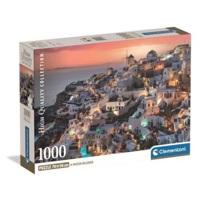 Puzzle 1000 pièces - Nuances de Santorin - Compact