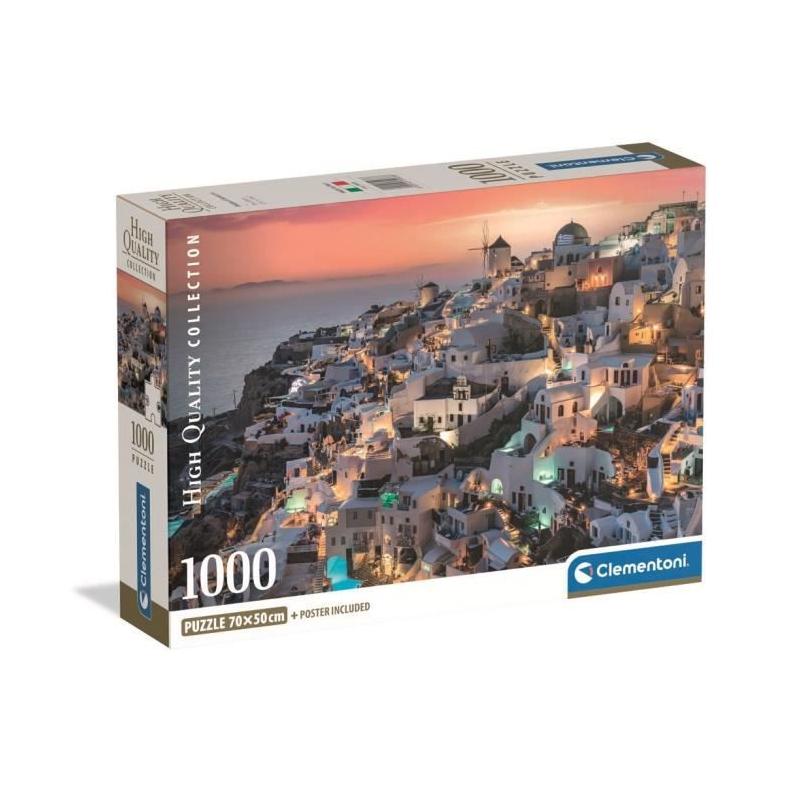 Puzzle 1000 pièces - Nuances de Santorin - Compact