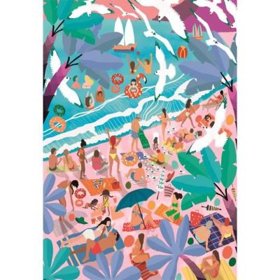 Puzzle CLEMENTONI - Compact 1000 pièces - Dimanche à la plage