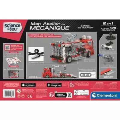 Puzzle CLEMENTONI - Camion de pompier (28x6x19 cm)