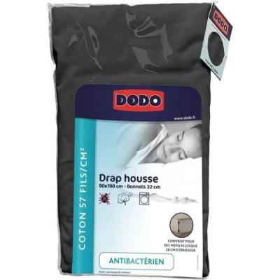 Drap housse DODO 90x190 cm en coton - Coutil 32 cm