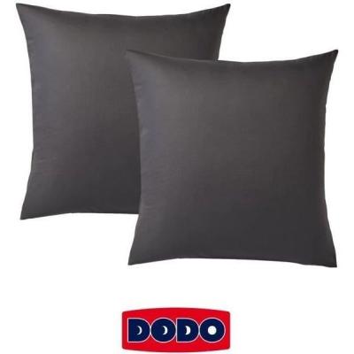 Lot de 2 taies d'oreiller carrées DODO - 65x65 cm - Blanc - Douceur et confort assurés