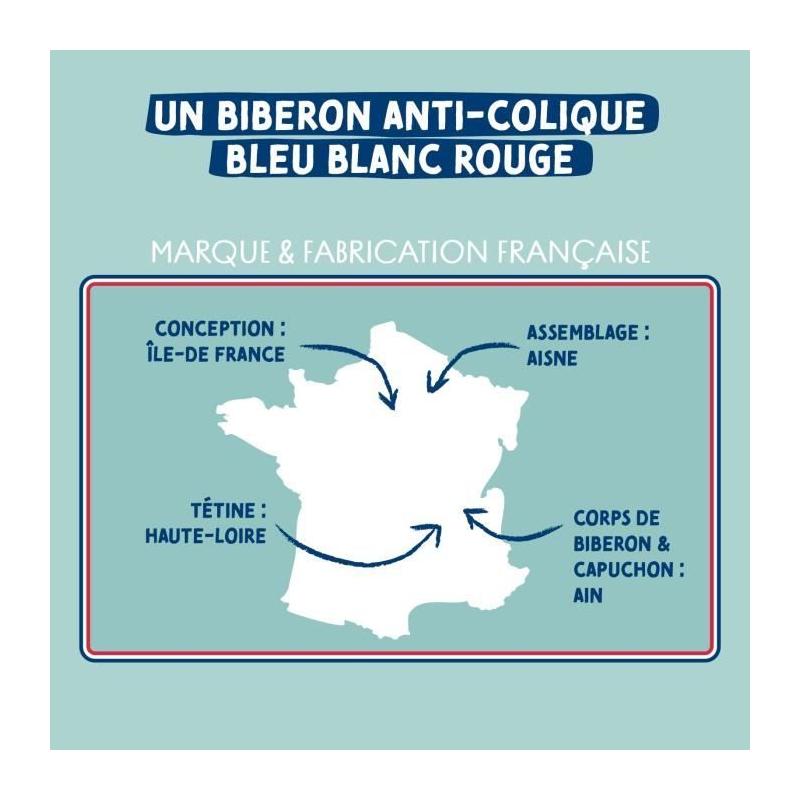 Ensemble pratique de 3 biberons Dodie EB20 270ml - Tétine plate - Rose