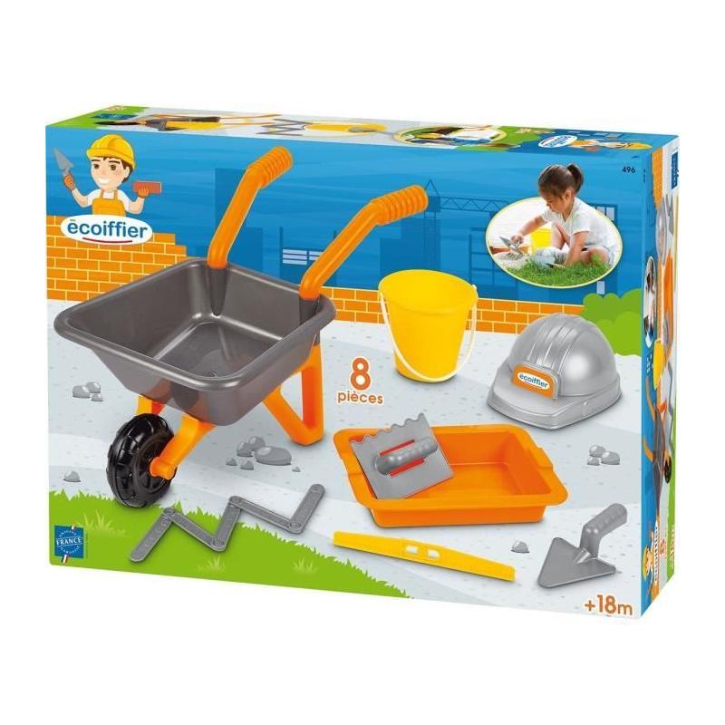 Pack maçonnerie brouette 50 cm - Jouet de plage sable