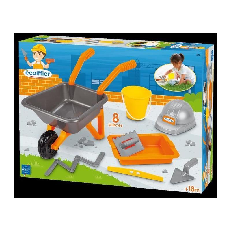 Pack maçonnerie brouette 50 cm - Jouet de plage sable
