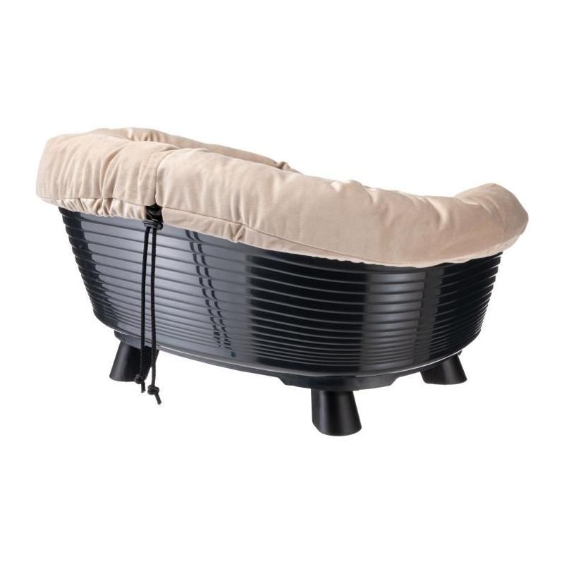 Corbeille FERPLAST SOFA THRONE 4 Noir avec coussin - Confortable et élégant