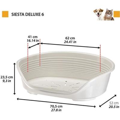 Corbeille pour chien - FERPLAST - SIESTA DELUXE 6 - Vert
