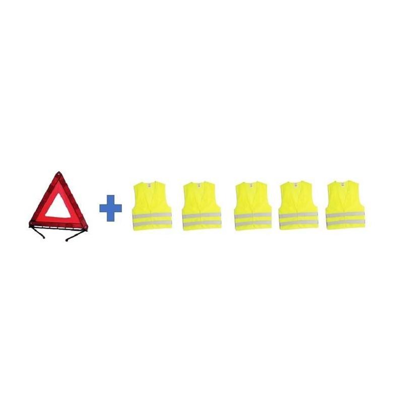 Pack sécurité XL - Triangle + 2 gilets - HTC EQUIPEMENT