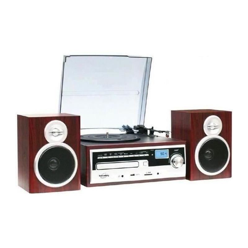 Chaîne HiFi vintage INOVALLEY CH14E avec encodage - Dimensions compactes