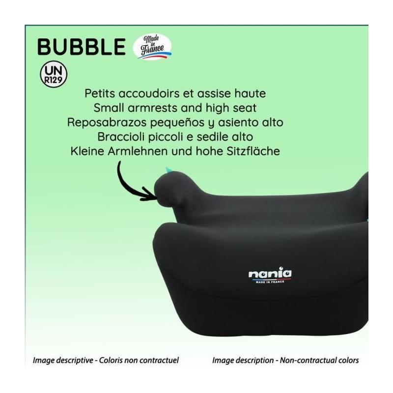 Siège auto réhausseur NANIA Bubble - Groupe 3 - Noir
