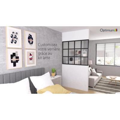 Kit verrière fixe OPTIMUM - Noir - H50 X L30 cm ?
