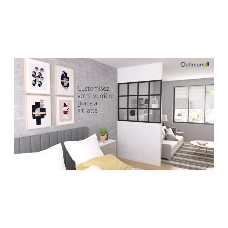 Kit verrière fixe OPTIMUM - Noir - H50 X L30 cm ?