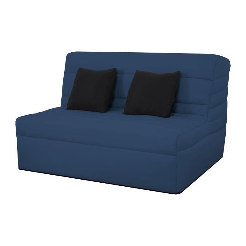 Banquette BZ 2 places Bleu - Confort Rêveur