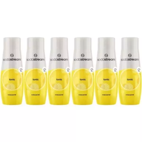 Concentrés SODASTREAM - Lot de 6 concentrés Tonic - Jusqu'a 54L de boissons - 440 ml