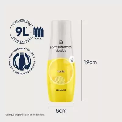 Concentrés SODASTREAM - Lot de 6 Tonic pour 54L - 440ml