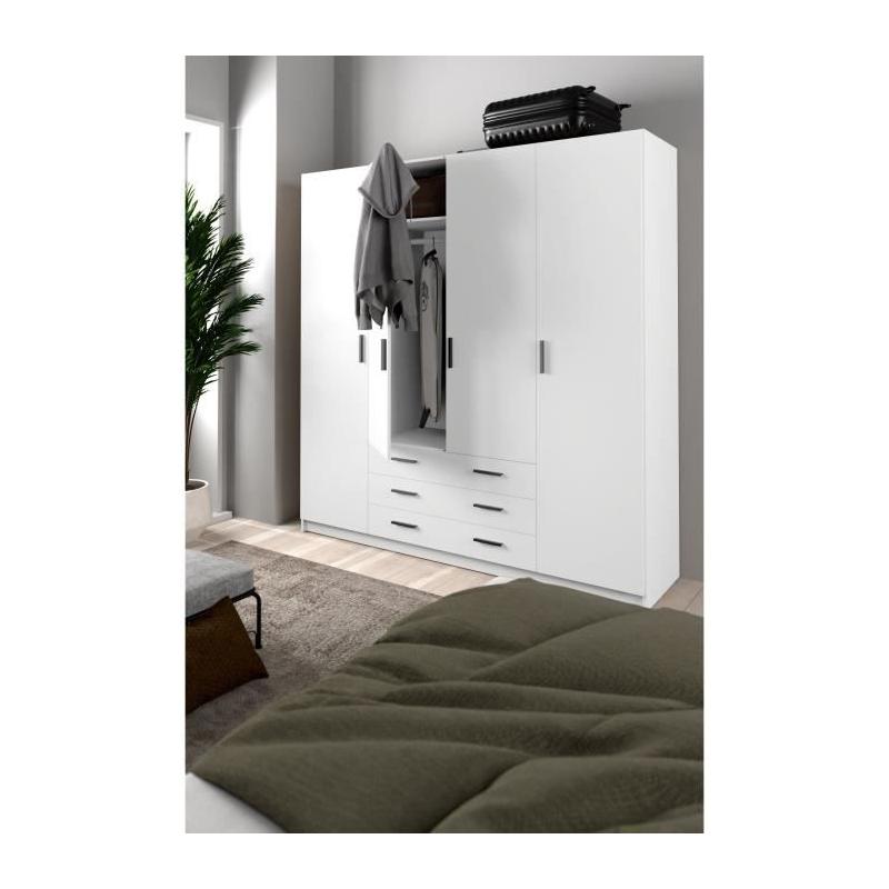 Armoire VEGA - Spacieuse et élégante pour chambre - Livraison rapide