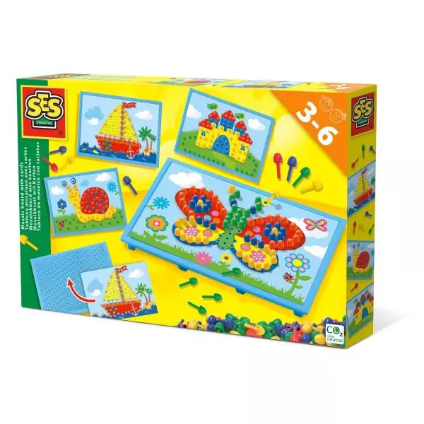 SES CREATIVE Tableau mosaique avec cartes