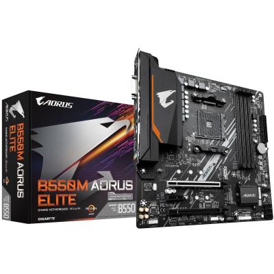 GIGABYTE B550M AORUS ELITE Carte mère - Processeurs AMD Ryzen 5000, VRM 5+3 phases, jusqu'à 4733 MHz DDR4, 1xPCIe 4.0 + 1xPCIe