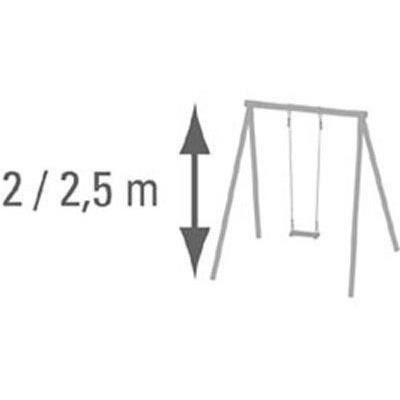 Balançoire bois pour portique 2,5 m - Parcours de livraison compact