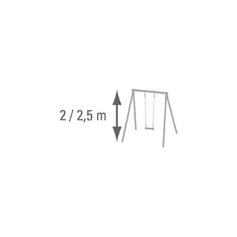 Balançoire bois pour portique 2,5 m - Parcours de livraison compact
