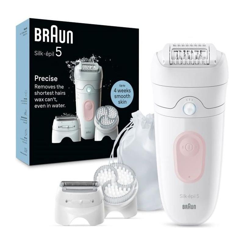 Epilateur électrique Braun Silk Epil 5 SE5-060 ROSE - Performant et compact