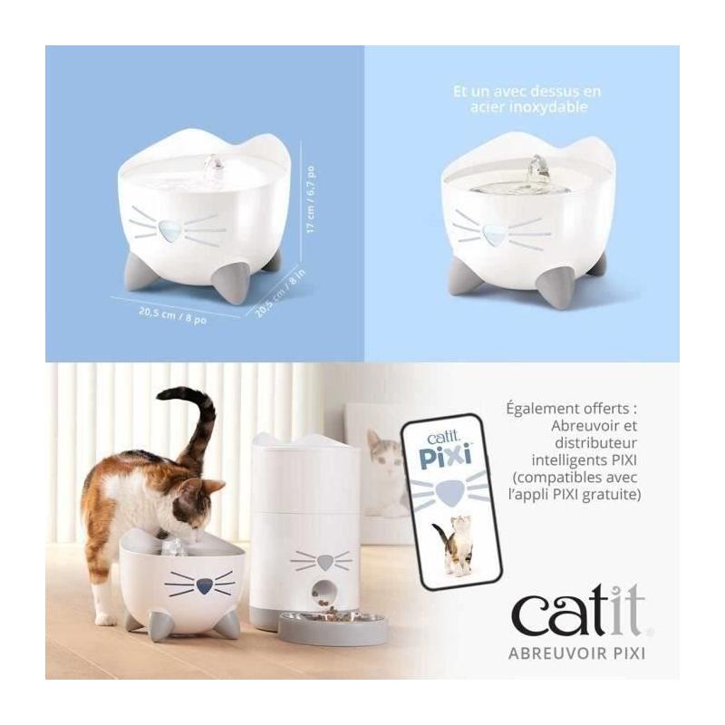 Fontaine à eau automatique pour chat Catit - 2,5 L - Vert
