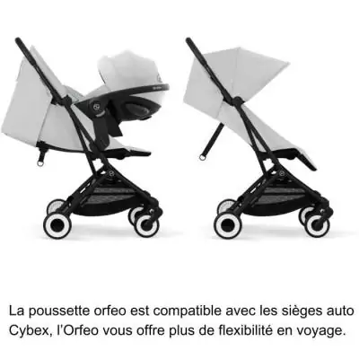 Poussette ultra compacte et confortable - ORFEO - Fog Grey