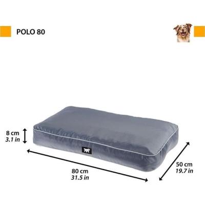 Coussin FERPLAST POLO 80x50x8 cm Gris - Confort et style pour votre animal