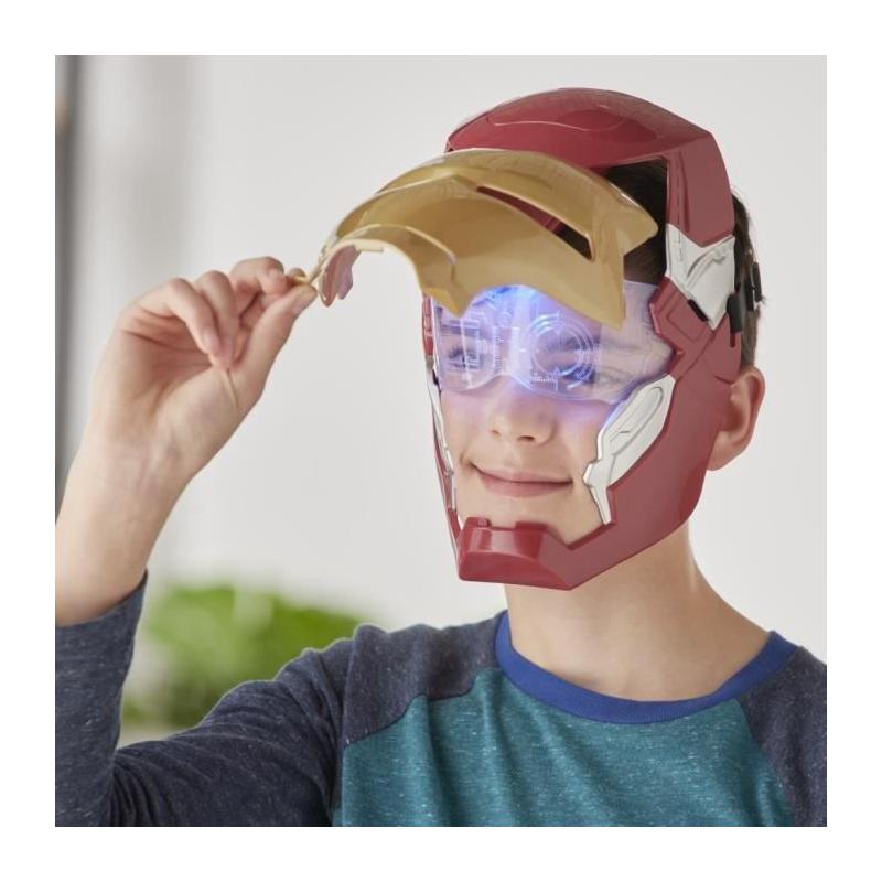 Masque électronique d'Iron Man avec visière mobile et effets lumineux !