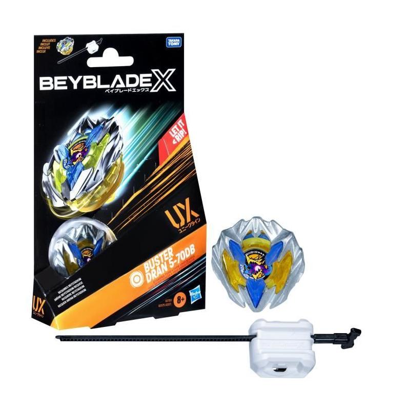 Beyblade X, Starter Pack Buster Dran 5-70DB UX avec toupie de type endurance de compétition et lanceur, des 8 ans